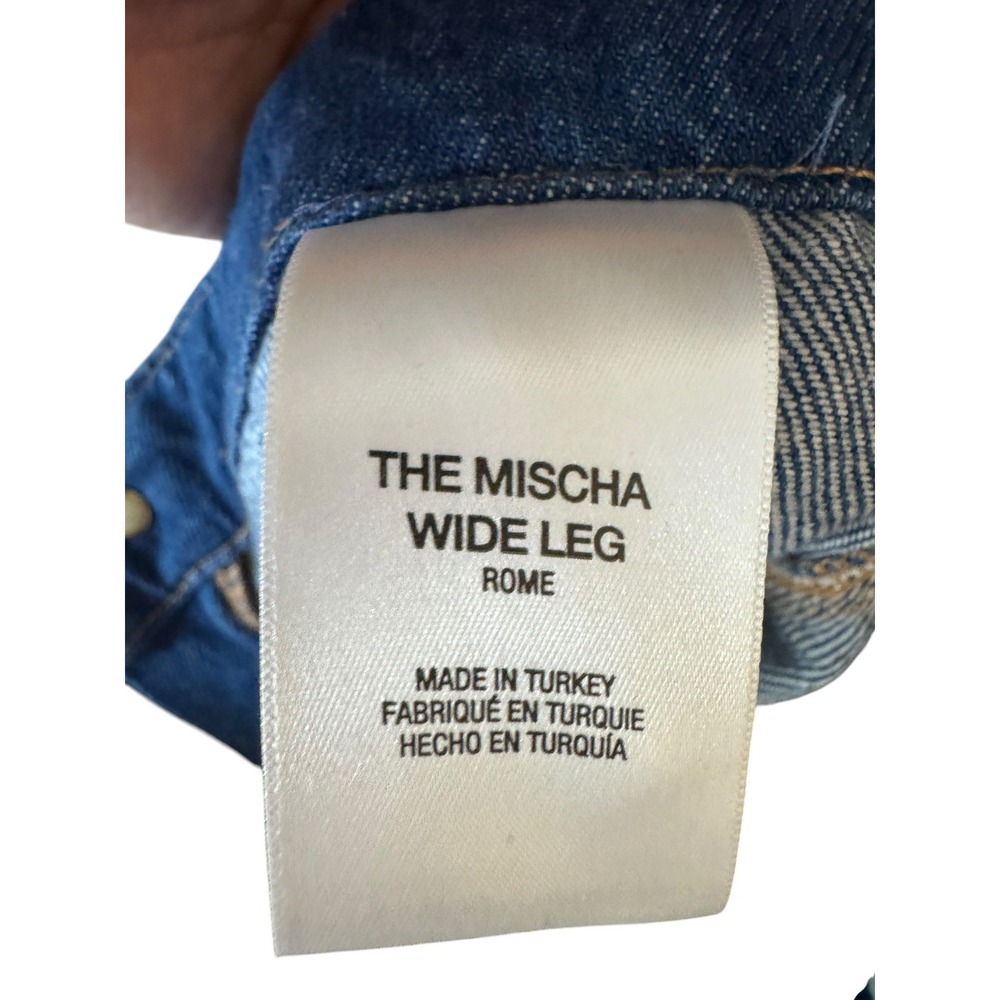 Favorite Daughter Fancy Mischa Wide Leg Denim Jeans Dark Wash Super High Rise - Picture 15 of 16